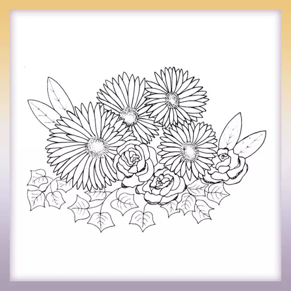 Flores - Dibujos para colorear