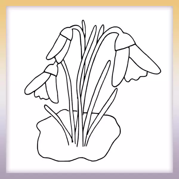 Flores de la pradera - Dibujos para colorear