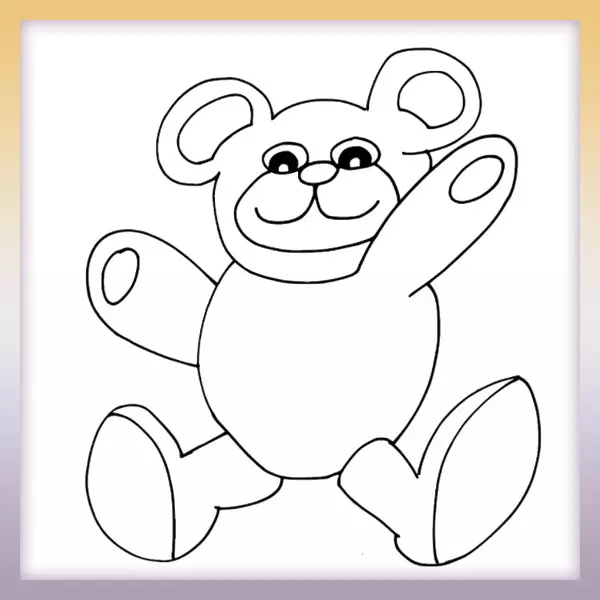 oso de peluche - Dibujos para colorear