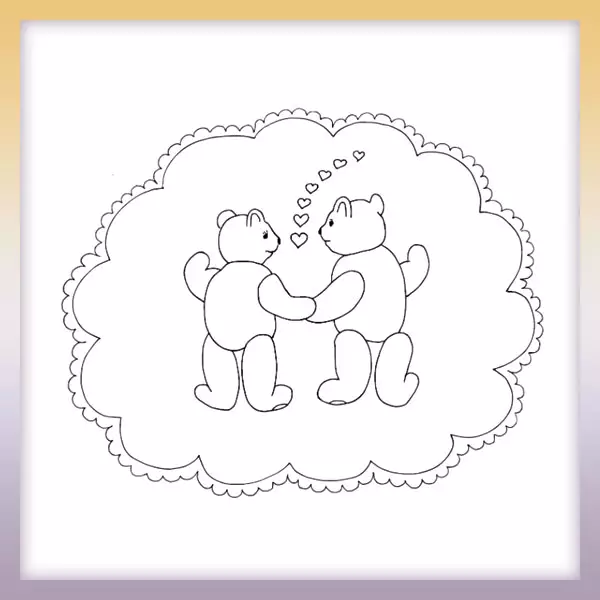 osos de peluche - Dibujos para colorear