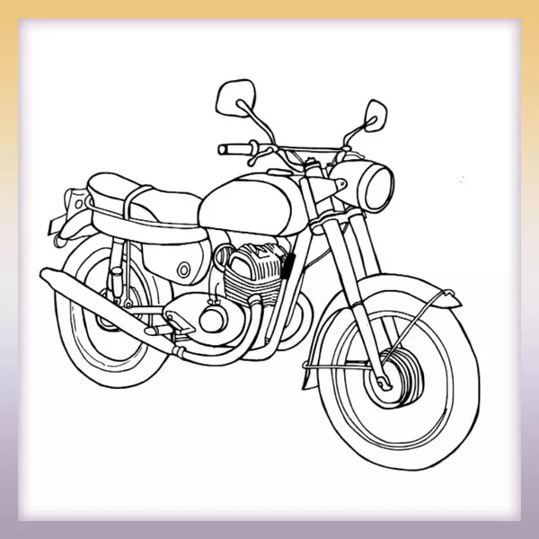 Moto - Dibujos para colorear