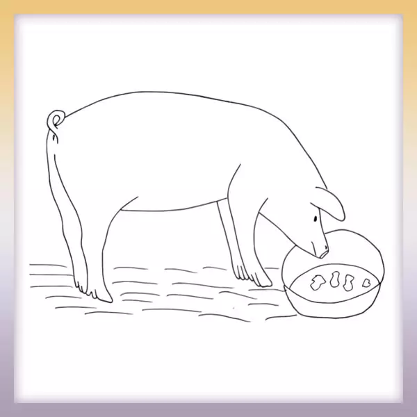 Cerdo - Dibujos para colorear