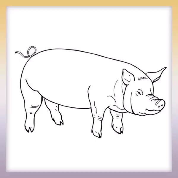 Cerdos - Dibujos para colorear