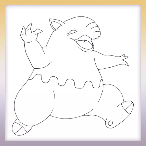 Drowzee - Pokémon - Dibujos para colorear