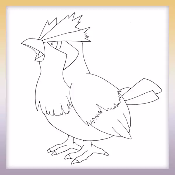 Pidgey - Pokémon - Dibujos para colorear