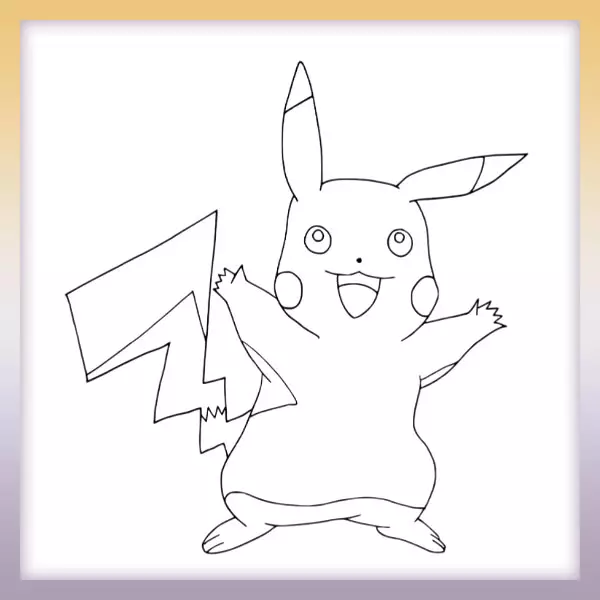 Pikachu - Pokémon - Dibujos para colorear