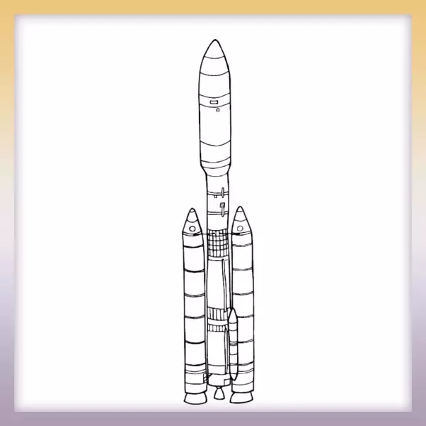 Cohete Wiking - Dibujos para colorear