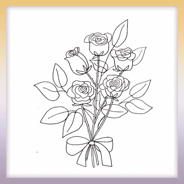 Rosas - Dibujos para colorear