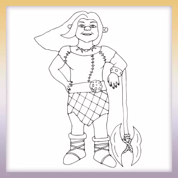 Princesa Fiona - Shrek - Dibujos para colorear