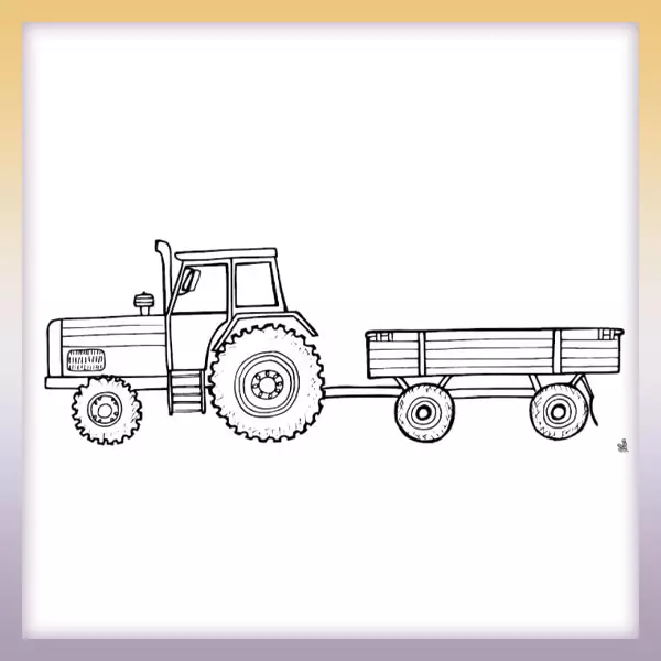 Tractor - Dibujos para colorear