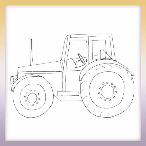 Tractor - Dibujos para colorear