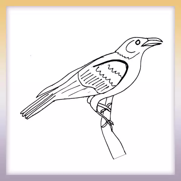 Cuervo - Dibujos para colorear