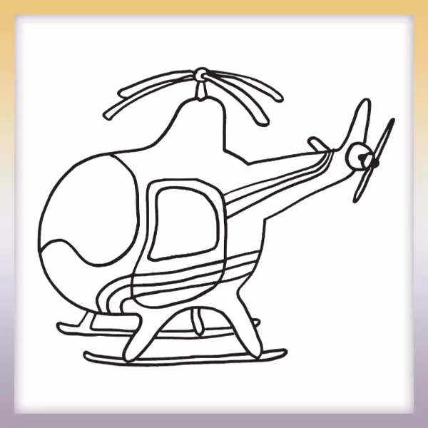 Helicóptero - Dibujos para colorear
